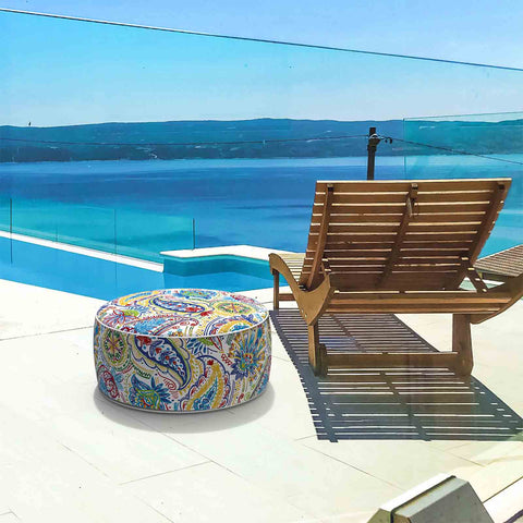 Inflatable Ottoman Paisley Chili LVTXIII Outdoor