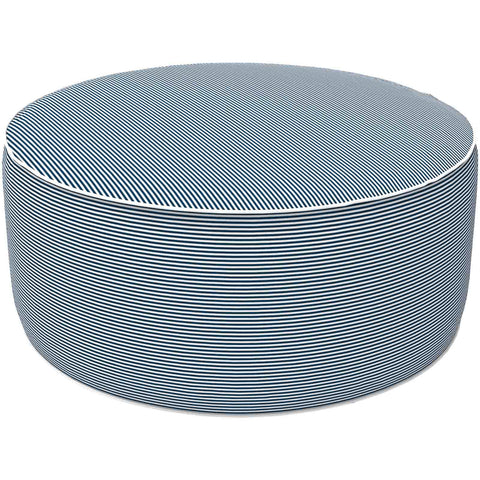 Inflatable Ottoman Stripe Navy
