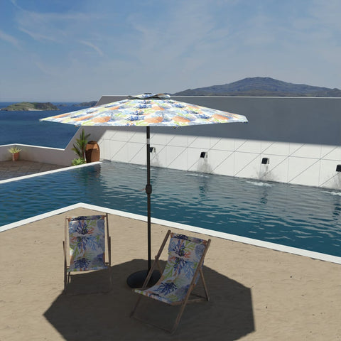 Umbrella for patio Coral Multi by the pool