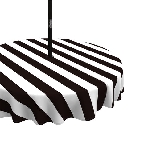Round Table Covers|LVTXIII Outdoor-Cabana-Black