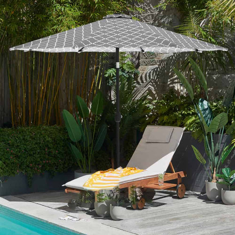 Patio outdoor umbrella Geomentry Grey LVTXIII Outdoor