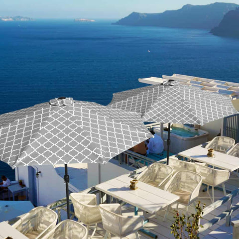 Patio outdoor umbrella Geomentry Grey LVTXIII Outdoor