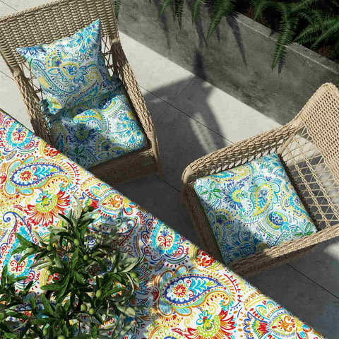 blue chair cushion pads with desk