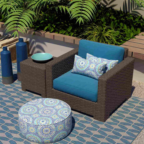 decorative lumbar pillows on chair