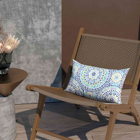 decorative lumbar pillows on chair