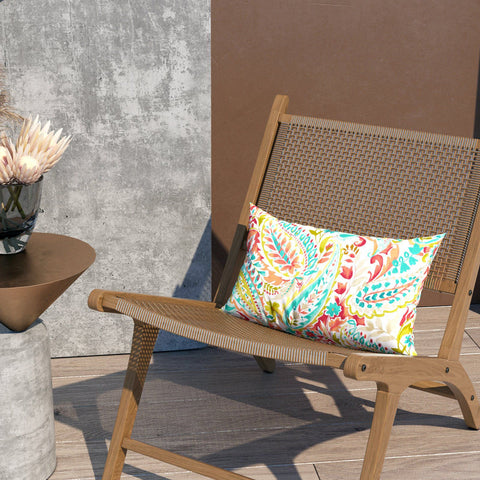 Livingsunrise Lumbar Pillow Covers Livingsunrise Outdoor Decorative Lumbar Pillow Covers 12 x 20 Inch,  Modern Pattern Pillow Case Pack of 2 for Home Patio Garden Sofa Bed Furniture,  Pretty Paisley