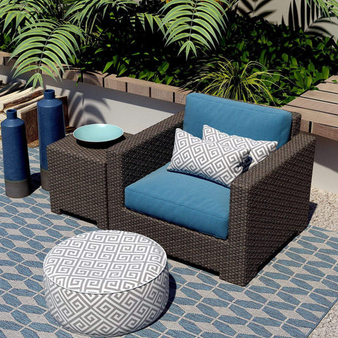 Livingsunrise Lumbar Pillow Covers Livingsunrise Outdoor/Indoor Lumbar Pillow Case Covers,  12" x 20" Patio Garden Decorative Lumbar Pillow Covers Pack of 2 for Outdoor Home Patio Furniture Use MagMaze Grey