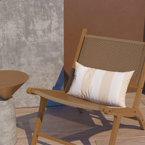 Livingsunrise Lumbar Pillow Covers Livingsunrise Outdoor/Indoor Lumbar Pillow Case Covers,  12" x 20" Patio Garden Decorative Lumbar Pillow Covers Pack of 2 for Outdoor Home Patio Furniture Use Cabana Beige