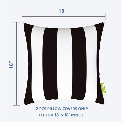 Livingsunrise Throw Pillow Covers Cabana Black Home And Garden Party Spring Pillow Covers