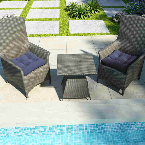 navy blue outdoor seat cushions with chair