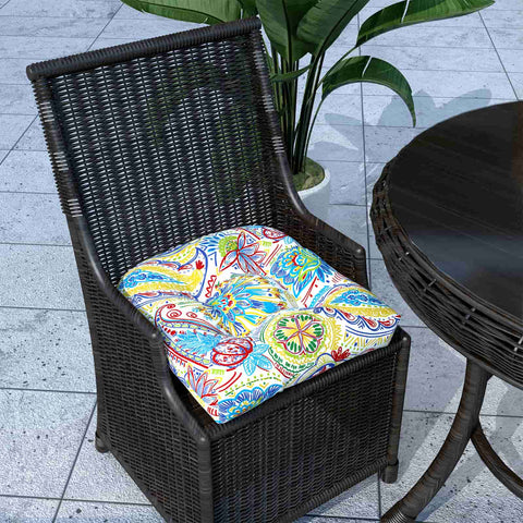 outdoor solid seat cushions on chair