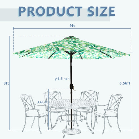 Patio outdoor umbrella Swaying Palms Capri LVTXIII Outdoor