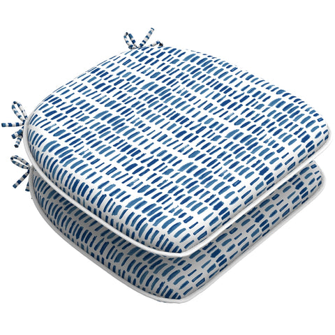 LVTXIII Outdoor Seat Cushions Patio Chair Pads 16"x17" Blue Pebble