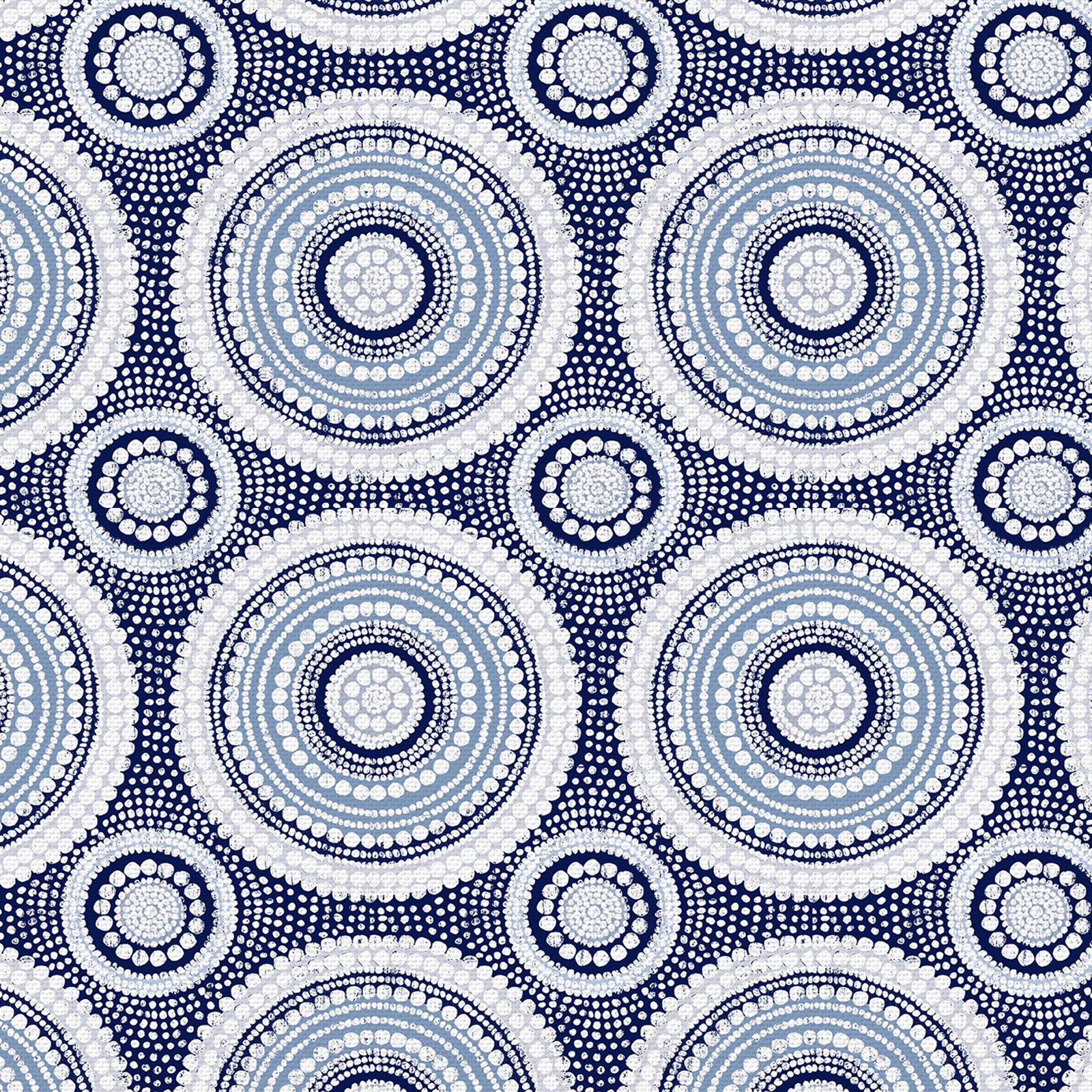 Blue Mosaic Circles