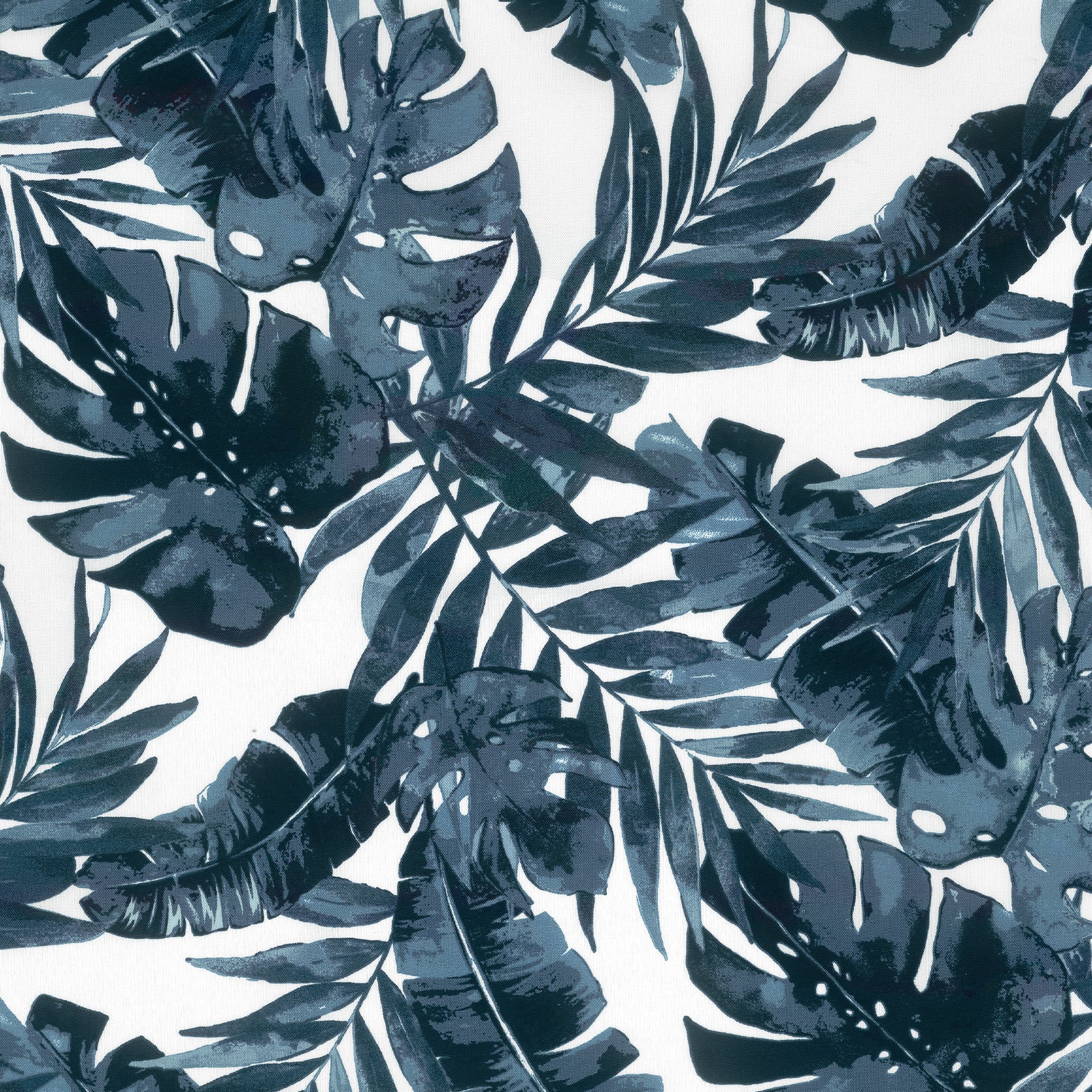 Indigo Tropical Leaves