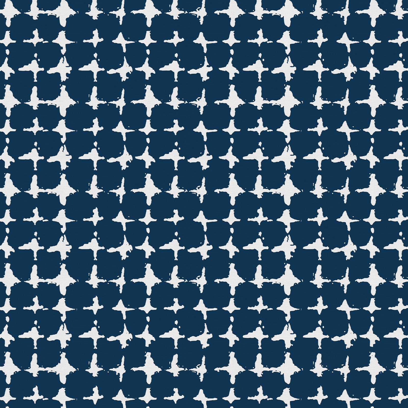 Navy Dotted Lattice