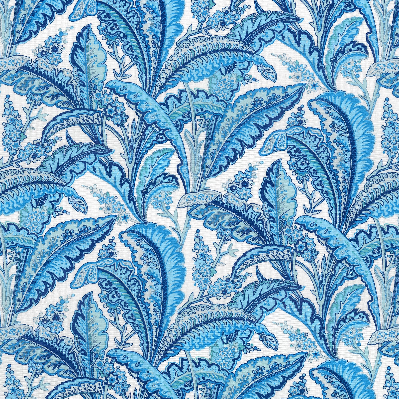 Blue Botanical Leaf