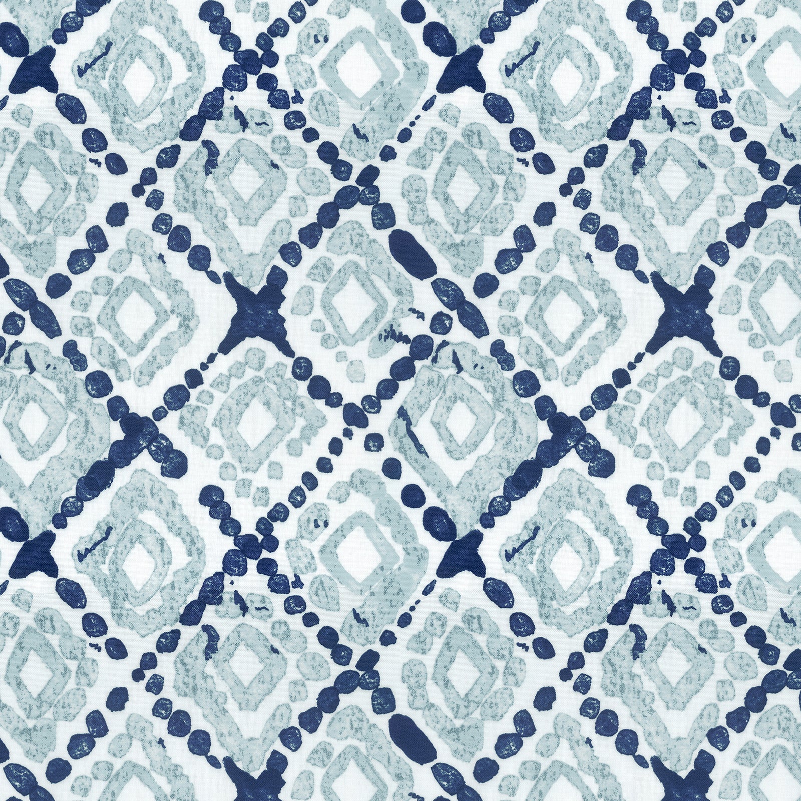 Blue Ikat Diamonds