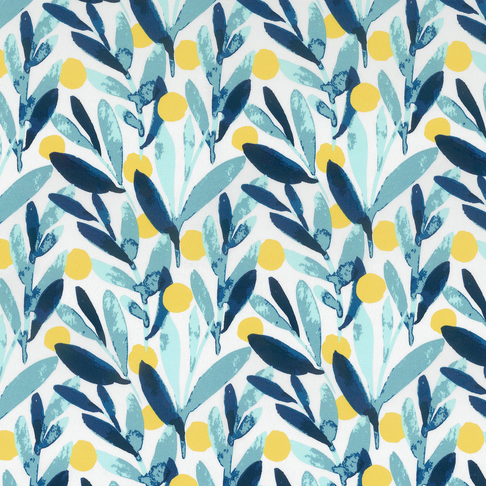Blue & Gold Leaf Sprigs
